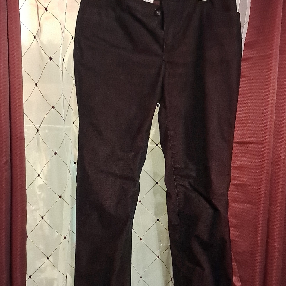 Black Straight-Leg Pants